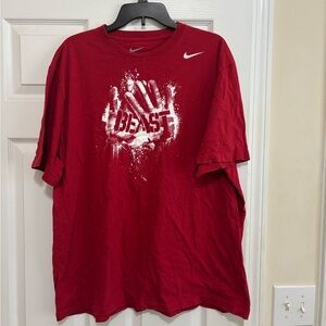 Nike Men's Red 'Beast' Graphic Tee